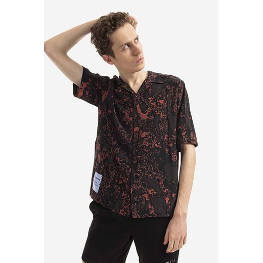 MCQ koszula jedwabna kolor brązowy 679244RSB061003-BROWN ze sklepu PRM w kategorii Koszule męskie - zdjęcie 161416759