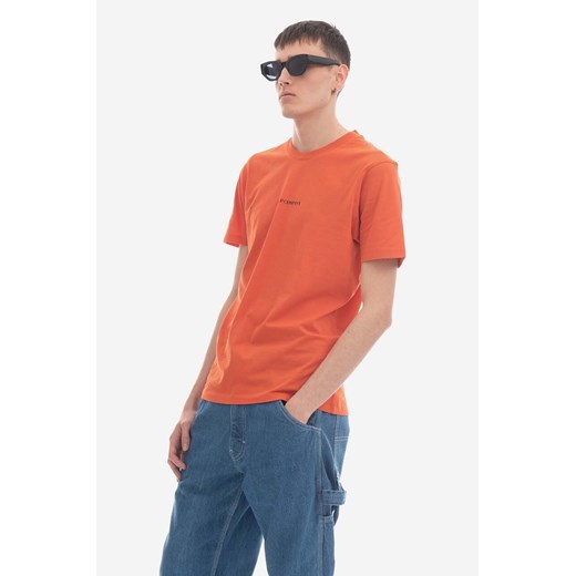 C.P. Company t-shirt bawełniany 30/1 Jersey Compact Logo T-shirt kolor pomarańczowy gładki 14CMTS048A006011W439-BLACK ze sklepu PRM w kategorii T-shirty męskie - zdjęcie 161416768