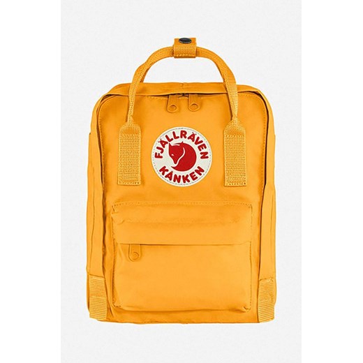 Fjallraven plecak Kanken Mini kolor żółty mały z aplikacją F23561.141-141 ze sklepu PRM w kategorii Plecaki - zdjęcie 161416936