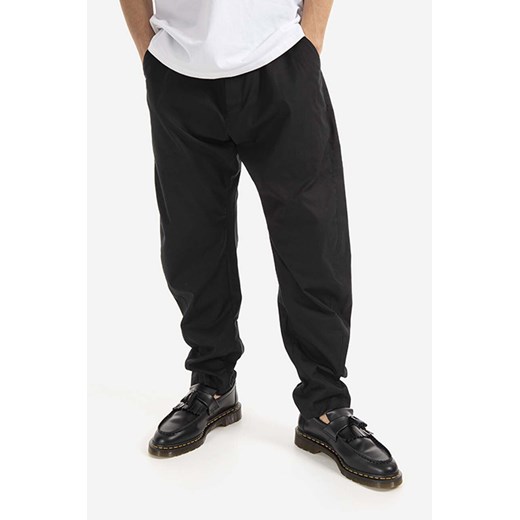 Tom Wood spodnie bawełniane Purth Pant Rigato kolor czarny w fasonie chinos 22223.979-BLACK ze sklepu PRM w kategorii Spodnie męskie - zdjęcie 161416959