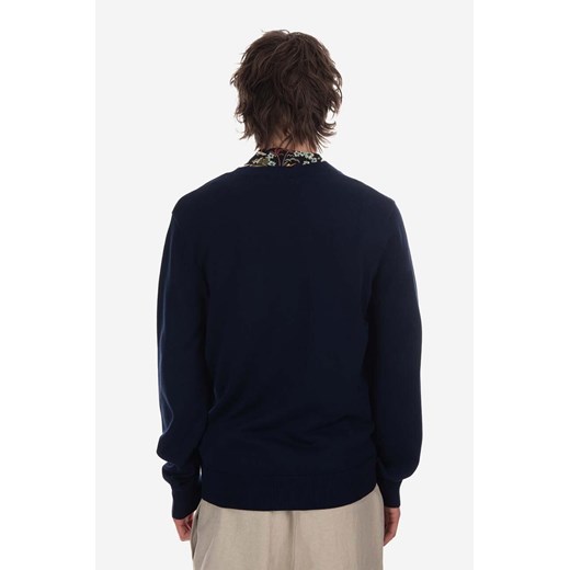 A.P.C. kardigan bawełniany kolor granatowy COGDK.H22229-DARKNAVY L promocyjna cena PRM