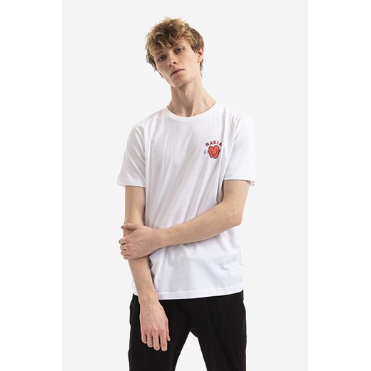 Makia t-shirt bawełniany Hug kolor biały z nadrukiem  Hug M21330 999 M21330-001 ze sklepu PRM w kategorii T-shirty męskie - zdjęcie 161417205