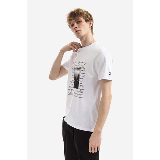 Neil Barett t-shirt bawełniany Festival kolor biały z nadrukiem BJT063S.S544S.3154-White ze sklepu PRM w kategorii T-shirty męskie - zdjęcie 161417726
