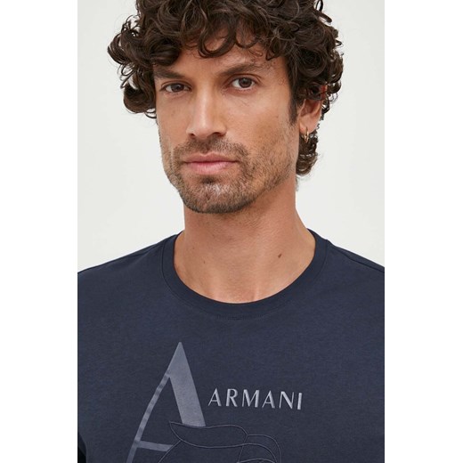 T-shirt męski Armani Exchange w stylu młodzieżowym z krótkim rękawem 