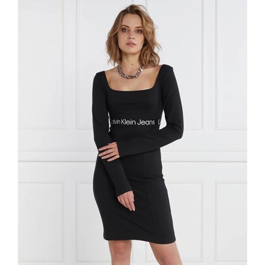 CALVIN KLEIN JEANS Sukienka LOGO ELASTIC MILANO XS Gomez Fashion Store