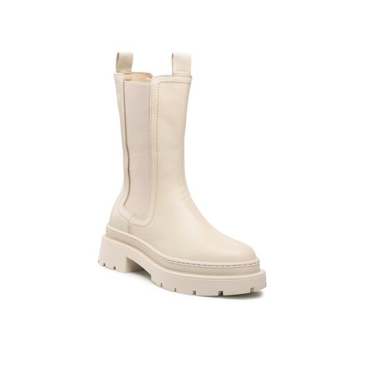 Botki Gino Rossi casualowe jesienne na płaskiej podeszwie bez zapięcia