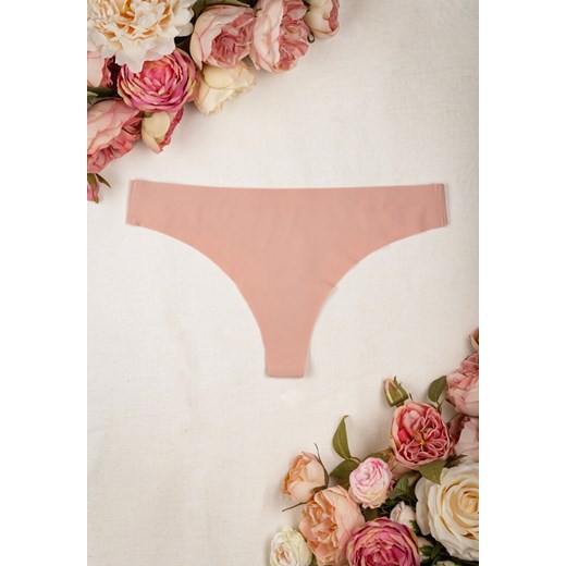 Różowe Bezszwowe Majtki Stringi Mante ze sklepu Born2be Odzież w kategorii Majtki damskie - zdjęcie 161438156