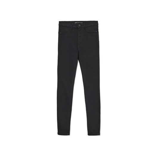 Cropp - Czarne jeansy skinny regular push up - czarny ze sklepu Cropp w kategorii Jeansy damskie - zdjęcie 161441127