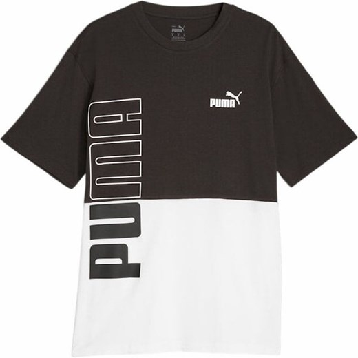 Koszulka męska Power Colorblock Tee Logo Puma ze sklepu SPORT-SHOP.pl w kategorii T-shirty męskie - zdjęcie 161443428