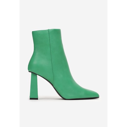 Born2be botki eleganckie zielone