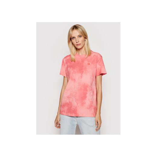 Converse T-Shirt Wash Effect 10021466.A03 Różowy Standard Fit Converse M okazja MODIVO