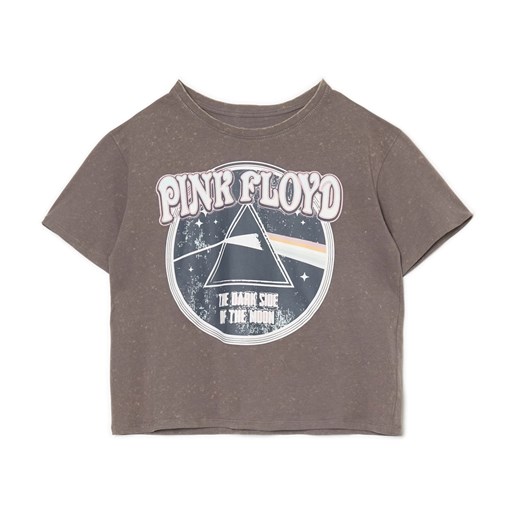 Cropp - Koszulka z nadrukiem Pink Floyd - Szary Cropp L Cropp