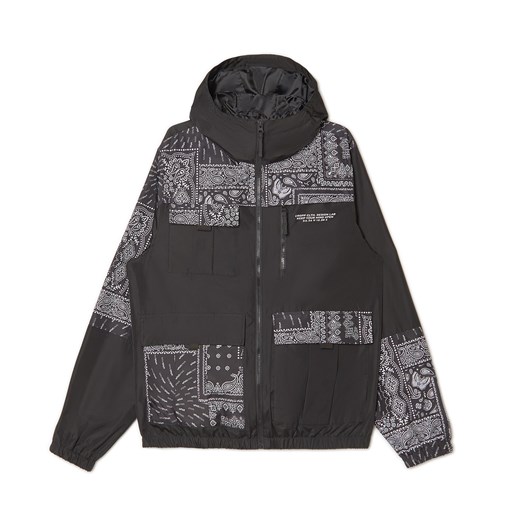 Cropp - Kurtka z kapturem i wzorem paisley - Czarny Cropp XS Cropp