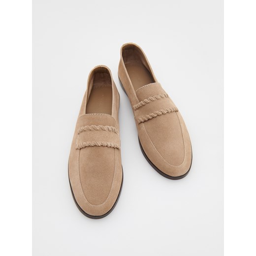 Reserved - Zamszowe loafersy - Brązowy Reserved 38 Reserved