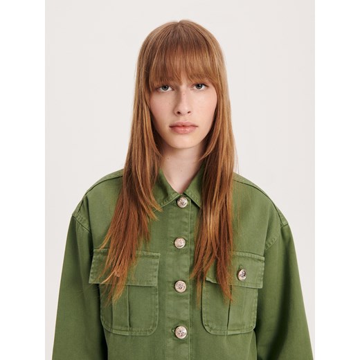 Reserved - Kurtka jeansowa - Zielony Reserved S Reserved