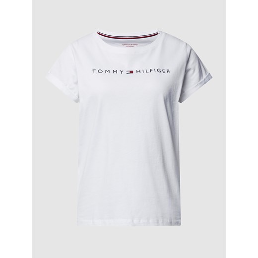 T-shirt melanżowy z nadrukiem z logo Tommy Hilfiger L promocja Peek&Cloppenburg 