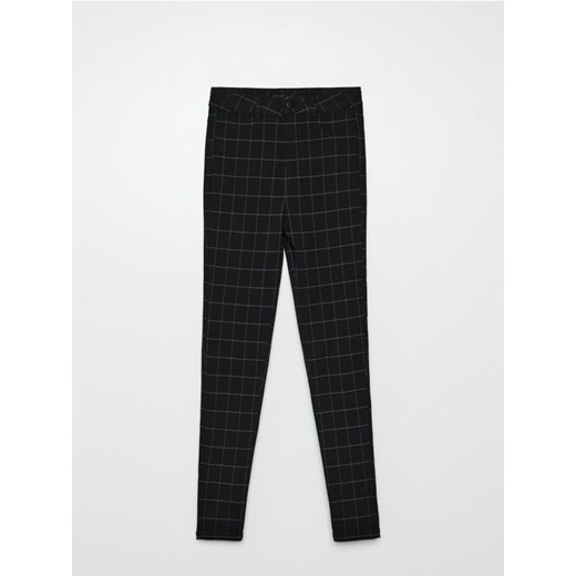 Cropp - Spodnie skinny w kratę - szary Cropp 38 Cropp wyprzedaż