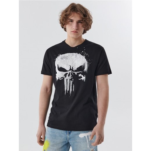Cropp - Koszulka The Punisher - czarny Cropp XS Cropp
