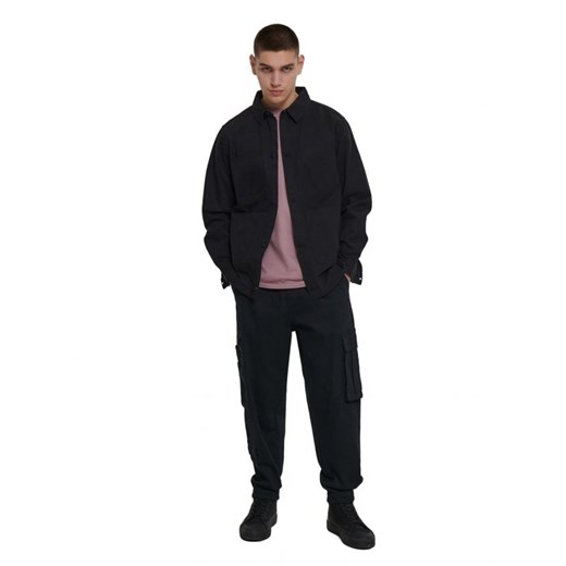 Cropp - Czarne joggery cargo - czarny Cropp 32 okazja Cropp