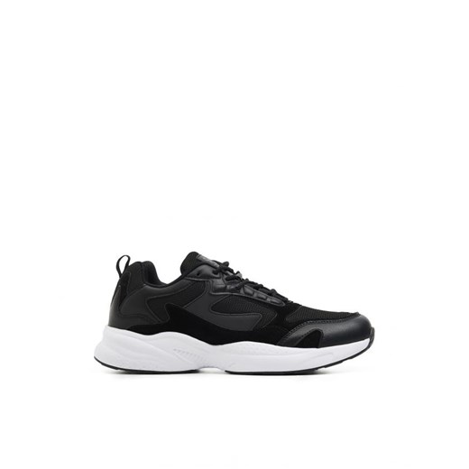 Cropp - Czarne sneakersy z efektem odblaskowym - czarny Cropp 45 wyprzedaż Cropp