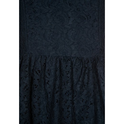 Blue Seven Sukienka koktajlowa dunkelblau zalando  bez wzorów/nadruków