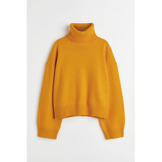 H & M - Oversized Rollkragenpullover - Gelb - Damen H & M XS H&M