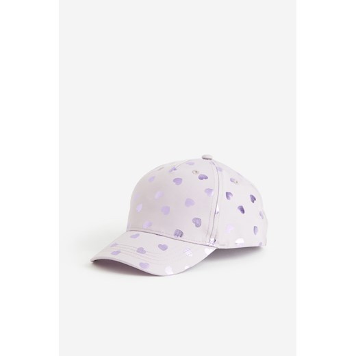 H & M - Czapka z daszkiem i aplikacją - Fioletowy H & M 104;122 (3-7Y) H&M