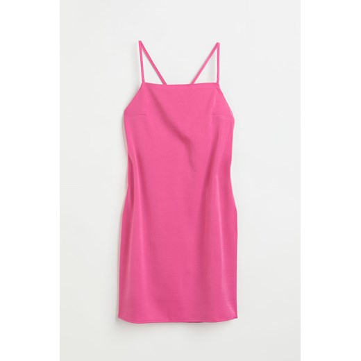 H & M - Slipkleid aus Satin - Rosa - Damen H & M L H&M