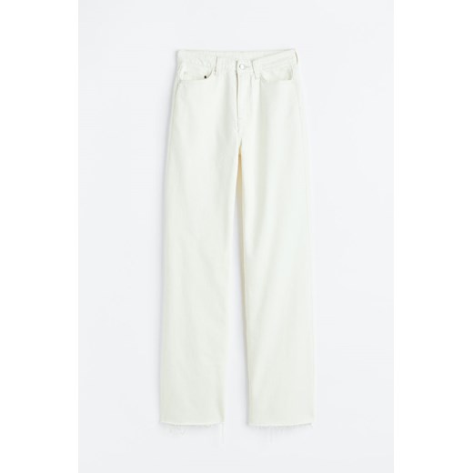 H & M - Wide Ultra High Jeans - Biały H & M 52 H&M