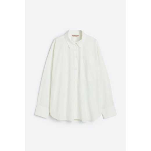 H & M - Bawełniana koszula - Biały H & M S H&M