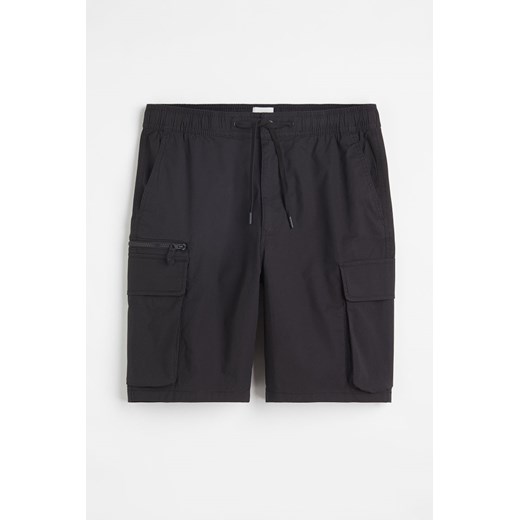 H & M - Knielange Cargoshorts Regular Fit - Schwarz - Herren H & M M H&M