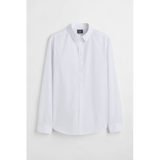H & M - Easy-Iron-Hemd in Slim Fit - Weiß - Herren H & M 3XL H&M