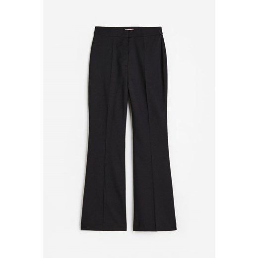H & M - Rozszerzane eleganckie spodnie - Czarny H & M 38 H&M