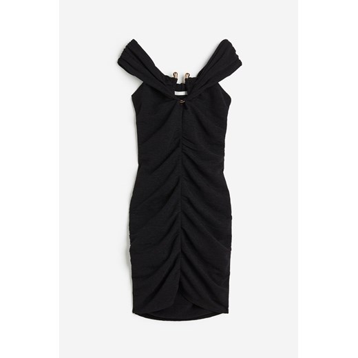 H & M - Off-Shoulder-Kleid - Schwarz - Damen H & M XS H&M