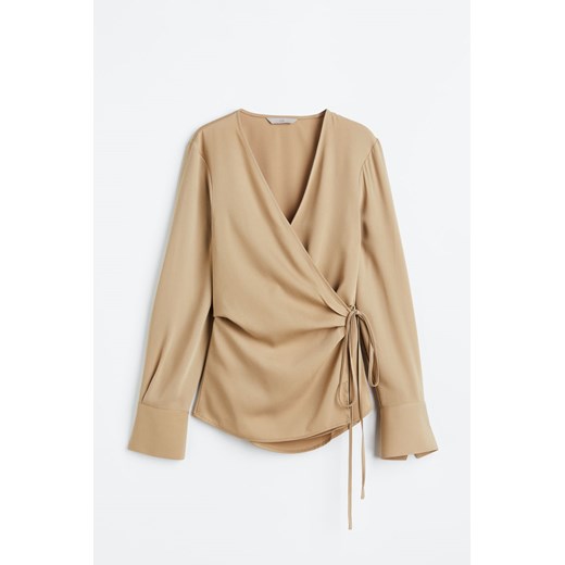 H & M - Wickelbluse - Beige - Damen H & M S H&M