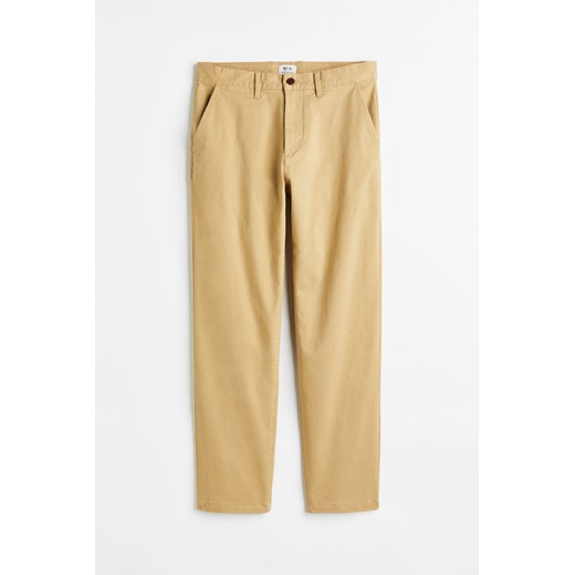 H & M - Bawełniane spodnie chinos Regular Fit - Beżowy H & M 29 H&M