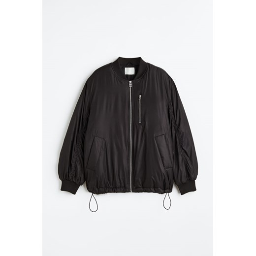 H & M - Wattierte Pilotenjacke - Schwarz - Damen H & M S H&M
