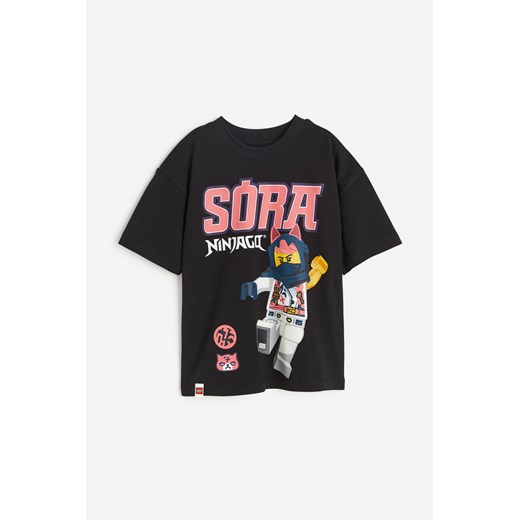 H & M - T-shirt z nadrukiem - Czarny H & M Dostępne inne rozmiary H&M
