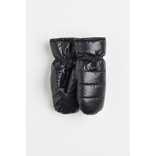 H & M - Nieprzemakalne watowane rękawice z jednym palcem - Czarny H & M 134/152 (8-12Y) H&M