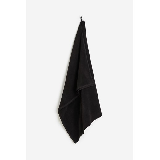 H & M - Duży ręcznik kąpielowy z frotte - Czarny H & M uniwersalny H&M