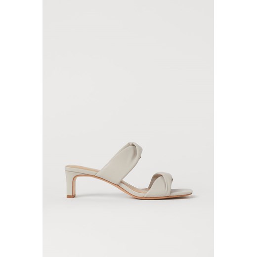 H & M - Klapki na klockowym obcasie - Brazowy H & M 38 H&M