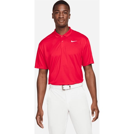 Męska koszulka polo do golfa Nike Dri-FIT Victory - Czerwony ze sklepu Nike poland w kategorii T-shirty męskie - zdjęcie 161519659