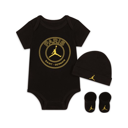 Zestaw body dla niemowląt (0–6 M) Paris Saint-Germain Bodysuit Box Set - Czerń Nike 0-6M okazja Nike poland