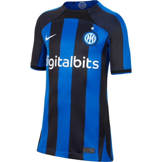 Koszulka piłkarska dla dużych dzieci Nike Dri-FIT Inter Mediolan Stadium 2022/23 Nike L Nike poland okazja