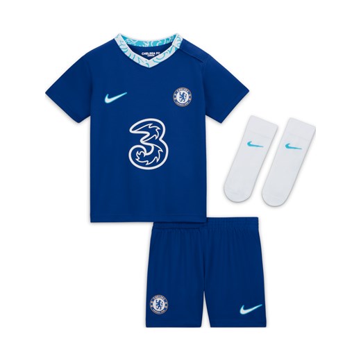 Strój piłkarski dla niemowląt Chelsea F.C. 2022/23 (wersja domowa) - Niebieski ze sklepu Nike poland w kategorii Komplety niemowlęce - zdjęcie 161520309