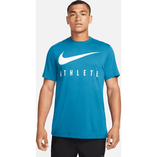 Męski T-shirt treningowy Nike Dri-FIT - Niebieski ze sklepu Nike poland w kategorii T-shirty męskie - zdjęcie 161520318
