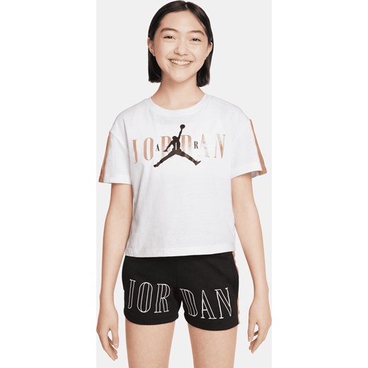T-shirt dla dużych dzieci Jordan - Biel ze sklepu Nike poland w kategorii Bluzki dziewczęce - zdjęcie 161520779