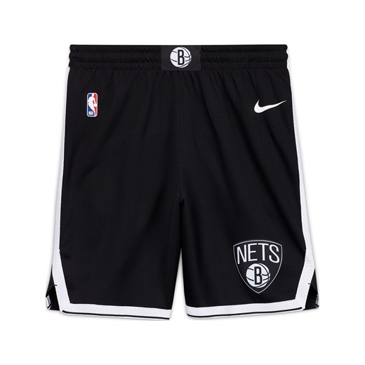 Męskie spodenki Nike NBA Swingman Brooklyn Nets Icon Edition - Czerń ze sklepu Nike poland w kategorii Spodenki męskie - zdjęcie 161520949