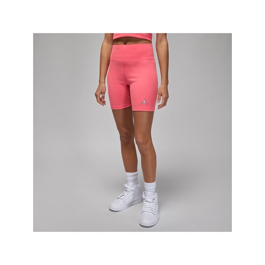 Kolarki damskie z prążkowanego materiału Jordan - Różowy Jordan L Nike poland