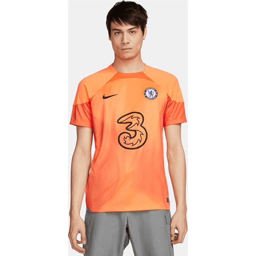 Męska koszulka piłkarska Nike Dri-FIT Chelsea F.C. 2022/23 Stadium Goalkeeper - Pomarańczowy ze sklepu Nike poland w kategorii T-shirty męskie - zdjęcie 161521045